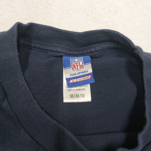Reebok Men's Size Medium NFL Team Apparel Chicago Bears Navy Blue Long Sleeve - Picture 3 of 8